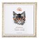 Photo frame plastic 30x30 cm, gold with white (plastic screen)