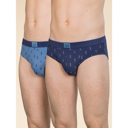 Male panties, size l, dark blue color, jeans, 2 pcs