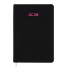 Dated diary 2025, Devente. Flag, A5 168 sheets, Devente. Duo, a hard cover to leatherette with foam rubber, silkography, perforation, liesse, block 70 g/m2