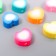 Beads for PVC "Puffy heart" Color set 20 pcs 1x1x1 cm