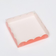 Box for cookies, pink, 15 x 15 x 3 cm