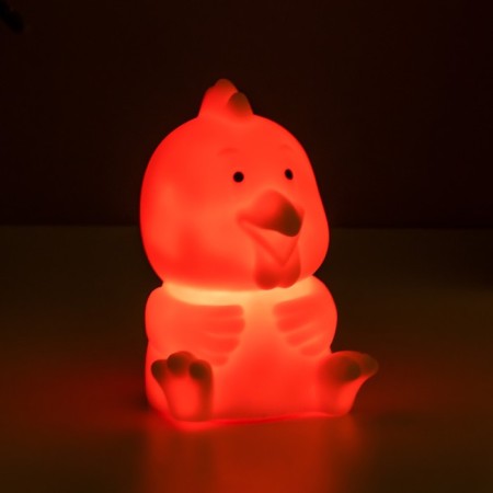 Nightnik "chicken" LED from batteries white 6x6x6 cm Risalux-1