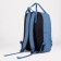 Backpack-Suma, lightning department, external pocket, blue color