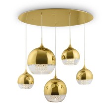 Fermi lamp, 5x60W E27, color gold