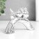 Souvenir Ceramics "Two Rights on the Crap" silver 12.7x5x7.5 cm