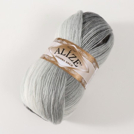 Yarn "Angora Gold Batik" 20% wool, 80% acrylic 550m/100g (1900)-1