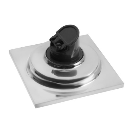 Zein gap, 100x100 mm, vertical, d = 32 mm, stainless steel, chrome-4