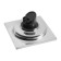 Zein gap, 100x100 mm, vertical, d = 32 mm, stainless steel, chrome