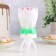 Candle for the cake musical "Tulip", spinning, white, 14.5 × 6 cm