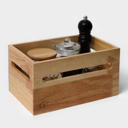Organizer wooden kitchen, stand under spices 17.8 × 27.3 × 14.6 cm, gvee-4