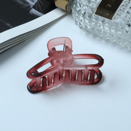 Hair crab "Candy" matte paper clips, 7 cm, mix