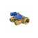 Aquasfera Collector 9025-01, 3/4 "X16 mm, 2 outputs, external threads with ball valves, 35 mm