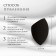 Mowed sponge for makeup “drop”, 6 × 4 cm, increases when getting wet, in case, black color is black