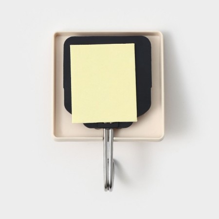 Hooks self -adhesive fraction "wooden squares", 3 pcs, color light wood-4