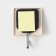 Hooks self -adhesive fraction "wooden squares", 3 pcs, color light wood
