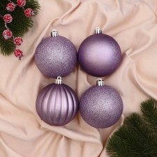 Set of balls plastic D-8 cm, 6 pcs 