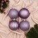 Set of balls plastic D-8 cm, 6 pcs "elite strips" lilac