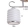 Aleta chandelier 2x40W E27 Chrome Model: 2800430