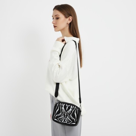 Women's bag of artificial leather "Zebra", 19x14x6 cm.-8