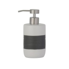 Axentia Athen dispenser for liquid soap from ceramics Ø 7.5x16 cm, volume 400 ml