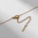 The pendant "hare" was minimal, the color is white in gold, 40 cm