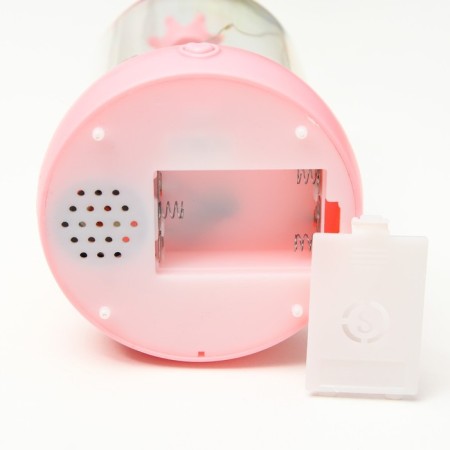 Night -night flask "Two Swan" LED from batteries 3HAAA Pink 9.5x9.5x16 cm Risalux-6