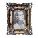 Photo frame Polystone 10x15 cm "Emanuel" aged gold with silver 23x18.5 cm