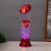 Lava LABE "Heart" LED 3HAAA, USB red 6.5x6.5x23.7cm