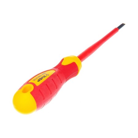 Dielectric bison screwdriver, professional, three -component handle, SL4 x 100 mm-4