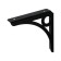 Decor bracket, 145x145, 2 pcs, black color