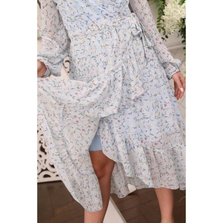 Women's dress, size 46, blue color-12