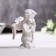 Polystone souvenir "Angel with a cross from rhinestones" 8x6.5x4 cm