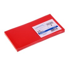 Envelope C65 114 x 229 mm, color, without a telling, without a window, a tear -off tape, 120 g/m2, red