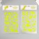 Plastic sticker phosphorus "dinosaurs" mix 27x15.5 cm
