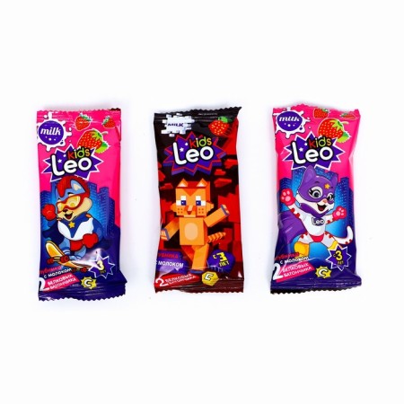Squirrel Bank Leokids with milk, strawberries and vitamin C, 25 g