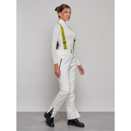 Semi -combinezone ski insulated female winter, size 48, white color-2