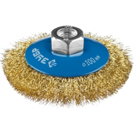 Brush for Ushm bison 35267-100_z02, "plate", twisted, brass, steel, 0.3 mm