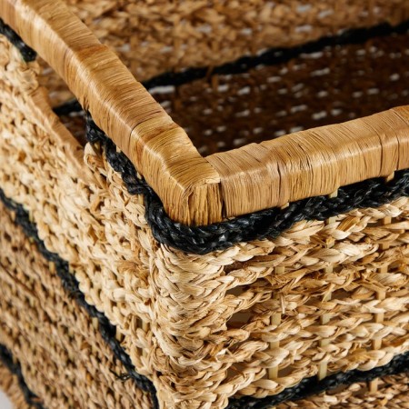 Wicker basket, 52x32x35 cm, algae, corn sheet-7