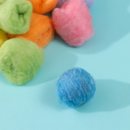 Balls cotton -colored 50 pcs mix-1