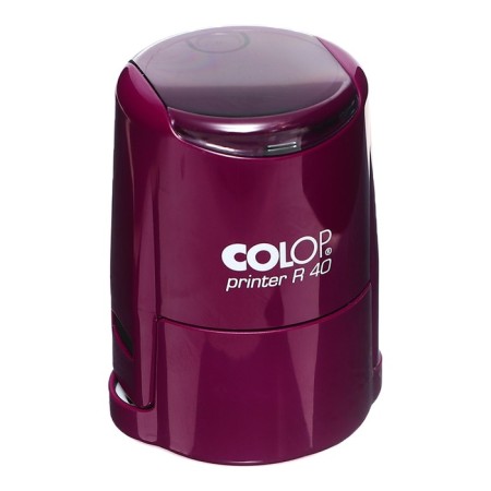 Equipment for round printing automatic Colop Printer R40, diameter 41.5 mm, with a lid, a violet housing-7