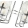 Stely 6xe14 ceiling chandelier 40W, size 64x64x53 cm, color chromium