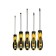 Set of screwdrivers Encor 19538, 2k handles, SL3-5-6, PH1-2, 100/125 mm, 5 pcs.