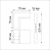 Connector L-shaped flum, white color