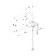 MILARDO TRISB00M01 shell mixer, two -wound, high spout 195 mm, chrome 504945