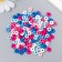 A set of beads for creativity wood "Flat rings. Forest berries" nr 20 g 0.8x0.8x0.4 cm