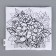 Pillowcase for coloring "peonies", 30 x 30 cm