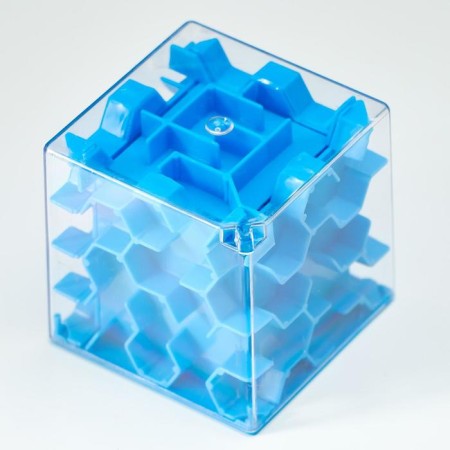 Piggy bank Plastic "Labyrinth" mix 6.7x6.7x6.5 cm-3