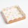 Box for confectionery with PVC lid "Snowflakes", 13 x 13 x 3 cm, New Year