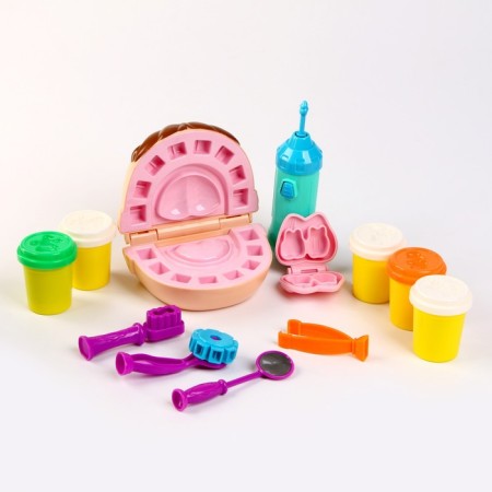 Set of modeling dance "Dentist" 5 jars of 60 g-3