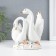 Souvenir Ceramics "Swans in a backwater with flowers" Color